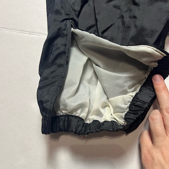 Vtg Pittsburgh Steelers Lined Nylon NFL Game Day By Phenom Pants Zipper Ankles M - Picture 4 of 4